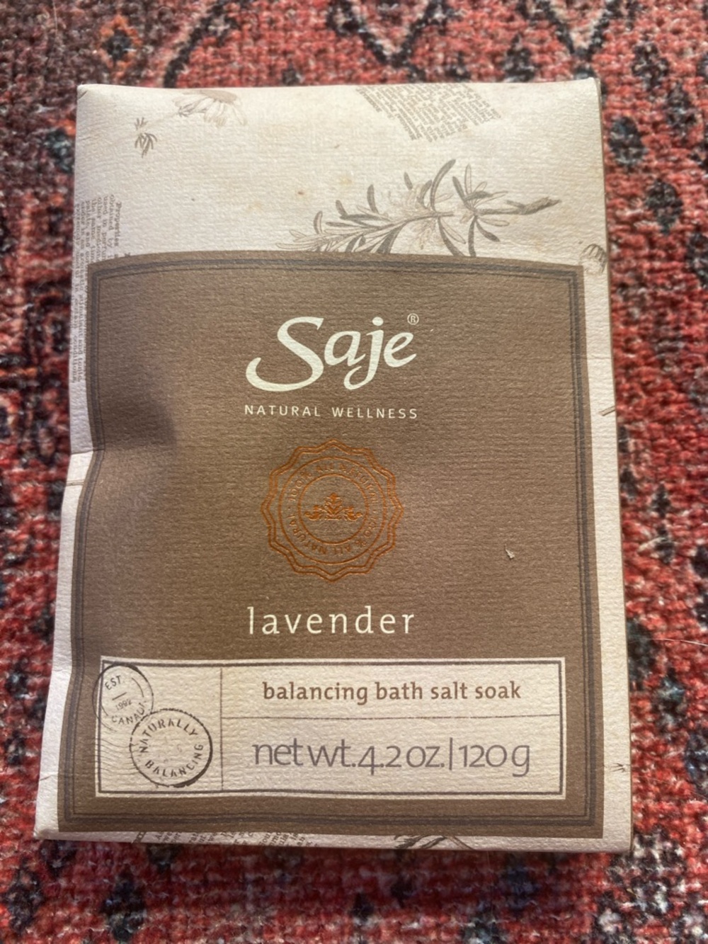 Saje Lavender Balancing Bath Salt Soak NEW